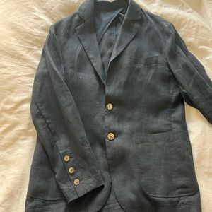 Venroy men’s small linen blazer